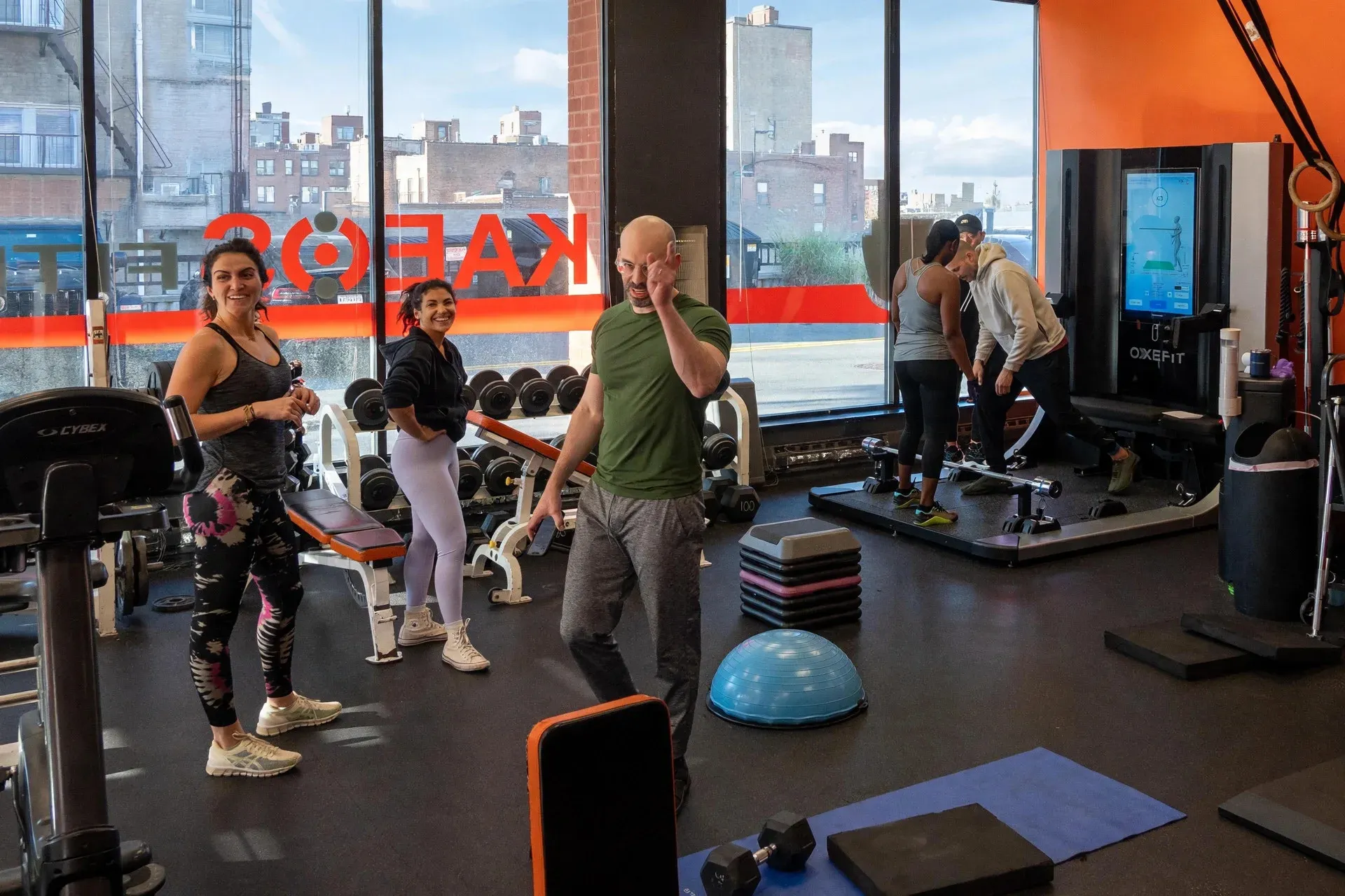 Inside the Kaeos Fitness studio in Englewood, NJ